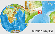 Physical Location Map of Angoche, highlighted parent region