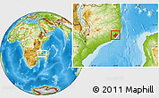 Physical Location Map of Angoche