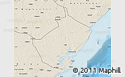 Shaded Relief Map of Angoche