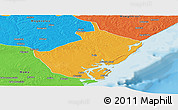 Political Panoramic Map of Angoche