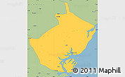 Savanna Style Simple Map of Angoche