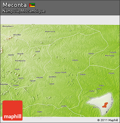 Physical 3D Map of Meconta