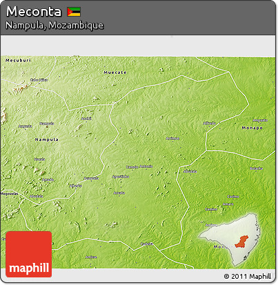 Physical 3D Map of Meconta