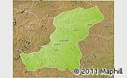 Physical 3D Map of Meconta, satellite outside