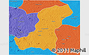 Political 3D Map of Meconta
