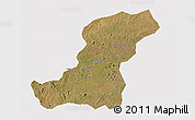Satellite 3D Map of Meconta, cropped outside