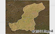 Satellite 3D Map of Meconta, darken