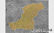 Satellite 3D Map of Meconta, desaturated
