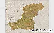 Satellite 3D Map of Meconta, lighten