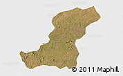 Satellite 3D Map of Meconta, single color outside