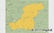 Savanna Style 3D Map of Meconta