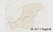 Shaded Relief 3D Map of Meconta, lighten
