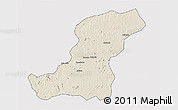 Shaded Relief 3D Map of Meconta, single color outside