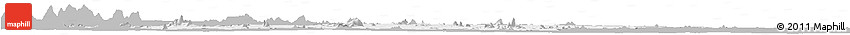 Gray Horizon Map of Meconta, single color outside