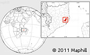 Blank Location Map of Meconta