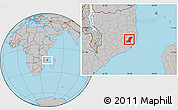 Gray Location Map of Meconta