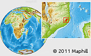 Physical Location Map of Meconta