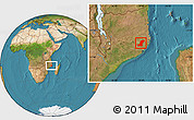 Satellite Location Map of Meconta