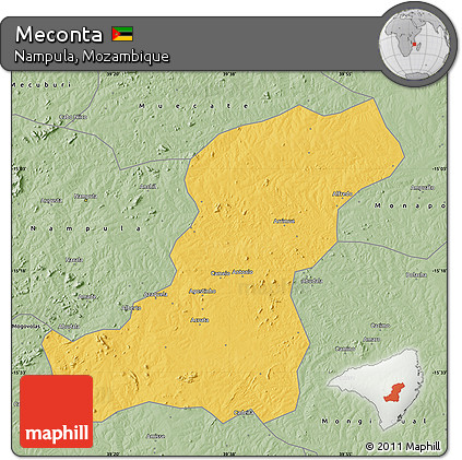 Savanna Style Map of Meconta
