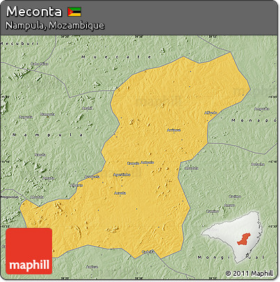 Savanna Style Map of Meconta