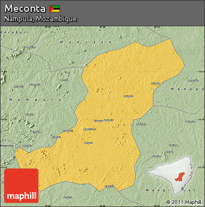 Savanna Style Map of Meconta