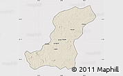 Shaded Relief Map of Meconta, cropped outside