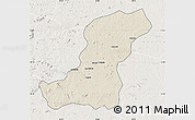 Shaded Relief Map of Meconta, lighten