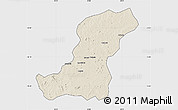 Shaded Relief Map of Meconta, single color outside