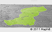 Physical Panoramic Map of Meconta, desaturated