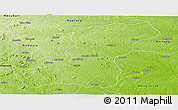 Physical Panoramic Map of Meconta