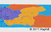 Political Panoramic Map of Meconta