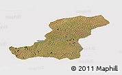 Satellite Panoramic Map of Meconta, cropped outside
