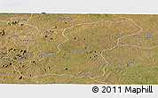 Satellite Panoramic Map of Meconta