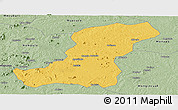Savanna Style Panoramic Map of Meconta