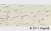 Shaded Relief Panoramic Map of Meconta