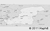Silver Style Panoramic Map of Meconta