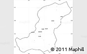 Blank Simple Map of Meconta, cropped outside