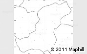 Blank Simple Map of Meconta, no labels