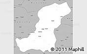 Gray Simple Map of Meconta