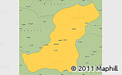 Savanna Style Simple Map of Meconta