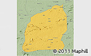 Savanna Style 3D Map of Mecuburi