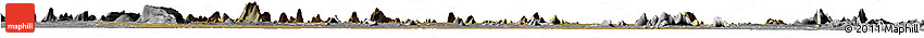 Satellite Horizon Map of Mecuburi, desaturated
