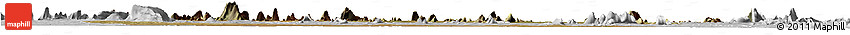 Satellite Horizon Map of Mecuburi, lighten, desaturated
