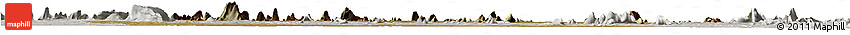 Satellite Horizon Map of Mecuburi, lighten, semi-desaturated