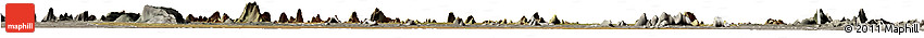 Satellite Horizon Map of Mecuburi, semi-desaturated