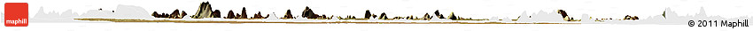 Satellite Horizon Map of Mecuburi, single color outside