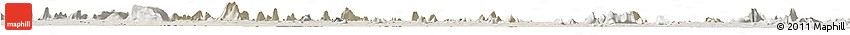 Shaded Relief Horizon Map of Mecuburi, semi-desaturated Shaded Relief Horizon Map of Mecuburi, semi-desaturated