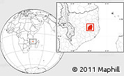 Blank Location Map of Mecuburi
