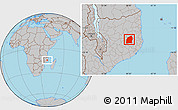 Gray Location Map of Mecuburi