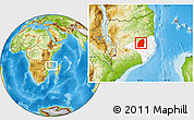 Physical Location Map of Mecuburi, highlighted parent region